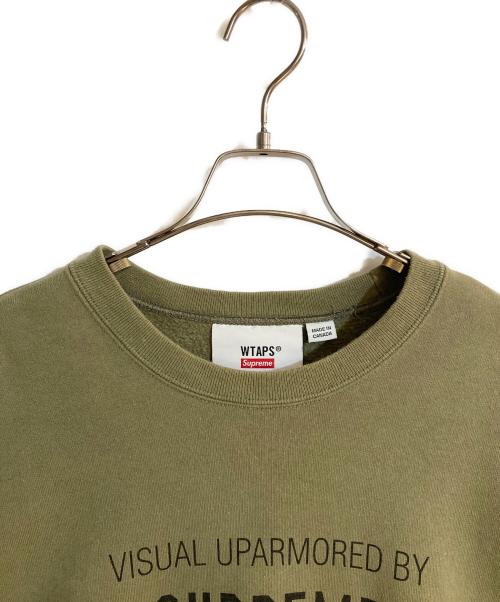 SUPREME（シュプリーム）Supreme (シュプリーム) WTAPS (ダブルタップス) CREWNECKクルーネック グリーン サイズ:Ｌの古着・服飾アイテム