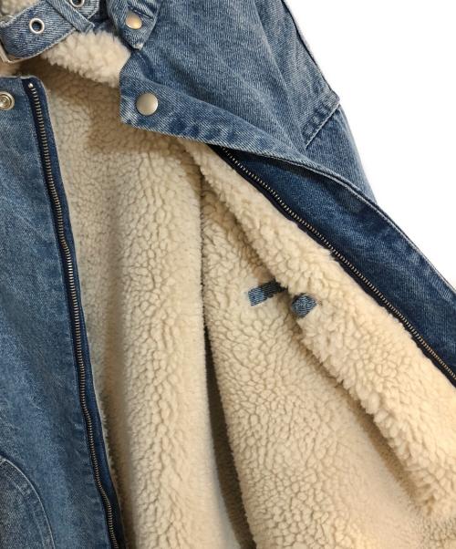 SUPREME（シュプリーム）Supreme (シュプリーム) Faux Shearling Lined Bomber Jacket／ フェイク シアリング ラインド ボンバー ジャケット  インディゴ サイズ:Ｌの古着・服飾アイテム