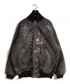 NEIGHBORHOODネイバーフッド）の古着「STUDS RIDERS VE JK.PEタッズ ライダース VE JK . PE」｜ブラック