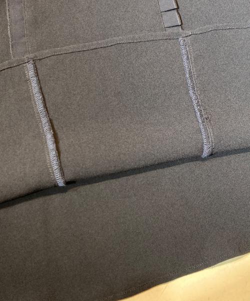 PAUL SMITH（ポールスミス）PAUL SMITH (ポールスミス) ソフトジョーゼット フリルブラウス ネイビー サイズ:Lの古着・服飾アイテム