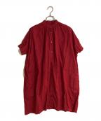 Honneteオネット）の古着「アイリッシュリネンワンピース」｜レッド