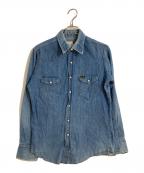 Wranglerラングラー）の古着「USA製デニムウエスタンシャツ」｜インディゴ