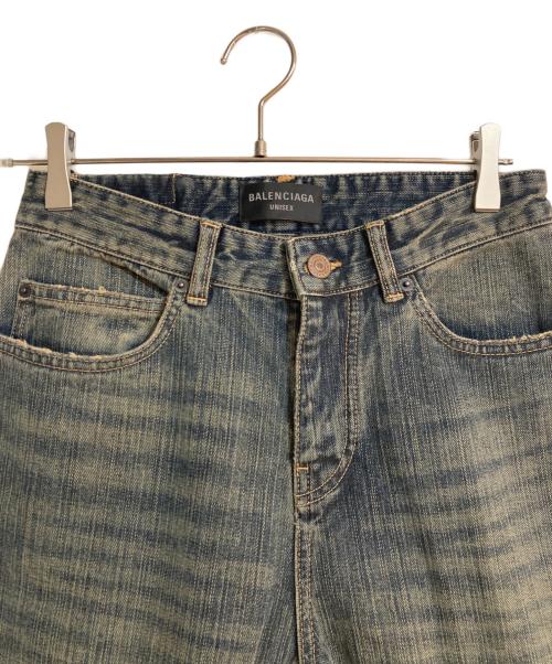 BALENCIAGA（バレンシアガ）BALENCIAGA (バレンシアガ) Mid-Waisted Bootcut Jeans ブルー サイズ:XSの古着・服飾アイテム