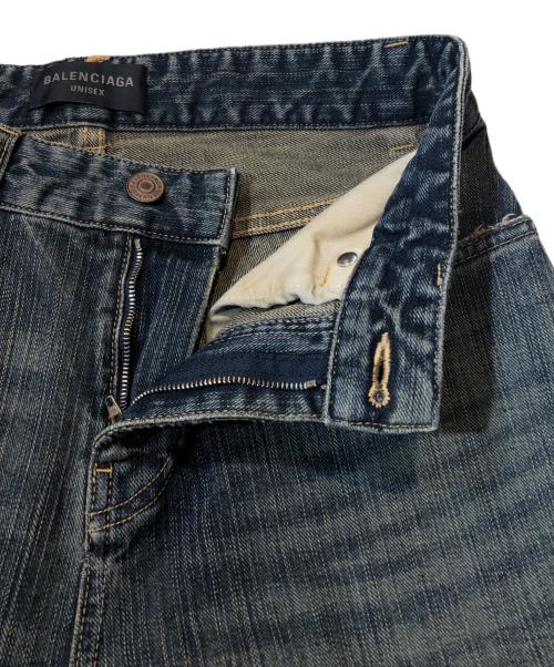 BALENCIAGA（バレンシアガ）BALENCIAGA (バレンシアガ) Mid-Waisted Bootcut Jeans ブルー サイズ:XSの古着・服飾アイテム