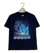 ドラゴンボールドラゴンボール）の古着「孫悟空＆孫悟飯 親子かめはめ波プリントTシャツ」｜ネイビー