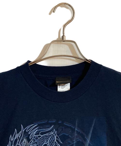 ドラゴンボール（ドラゴンボール）ドラゴンボール (ドラゴンボール) 孫悟空＆孫悟飯 親子かめはめ波プリントTシャツ ネイビー サイズ:XLの古着・服飾アイテム