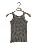 L'Appartement GOOD GRIEF!アパルトモン グッドグリーフ）の古着「BORDER TANK TOP」｜グレー