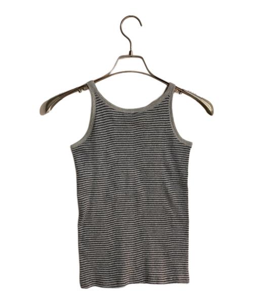 L'Appartement GOOD GRIEF!（アパルトモン グッドグリーフ）L'Appartement GOOD GRIEF! (アパルトモン グッドグリーフ) BORDER TANK TOP グレー サイズ:34 未使用品の古着・服飾アイテム