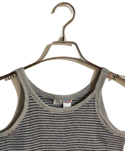 L'Appartement GOOD GRIEF!（アパルトモン グッドグリーフ）L'Appartement GOOD GRIEF! (アパルトモン グッドグリーフ) BORDER TANK TOP グレー サイズ:34 未使用品の古着・服飾アイテム