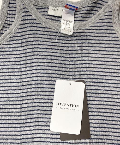 L'Appartement GOOD GRIEF!（アパルトモン グッドグリーフ）L'Appartement GOOD GRIEF! (アパルトモン グッドグリーフ) BORDER TANK TOP グレー サイズ:34 未使用品の古着・服飾アイテム