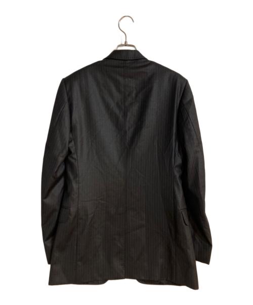 DOLCE & GABBANA（ドルチェ＆ガッバーナ）DOLCE & GABBANA (ドルチェ＆ガッバーナ) シャドーストライプ柄セットアップスーツ ブラック サイズ:44の古着・服飾アイテム