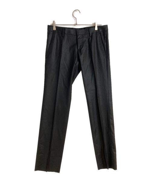 DOLCE & GABBANA（ドルチェ＆ガッバーナ）DOLCE & GABBANA (ドルチェ＆ガッバーナ) シャドーストライプ柄セットアップスーツ ブラック サイズ:44の古着・服飾アイテム