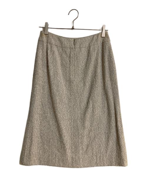 CHANEL（シャネル）CHANEL (シャネル) ツイードベストスカートセットアップ グレー サイズ:４2の古着・服飾アイテム