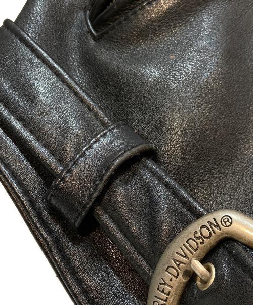 HARLEY-DAVIDSON（ハーレーダビッドソン）HARLEY-DAVIDSON (ハーレーダビッドソン) ダブルライダースジャケット ブラック サイズ:Sの古着・服飾アイテム