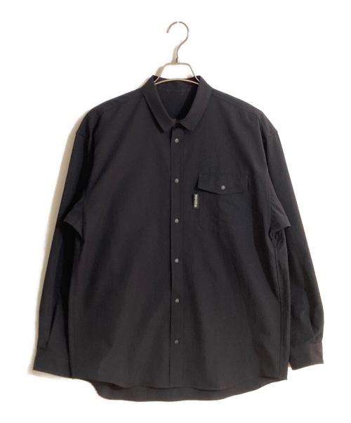 RIDGE MOUNTAIN GEAR（リッジマウンテン ギア）RIDGE MOUNTAIN GEAR (リッジマウンテン ギア) Basic Long Sleeve Shirt/ベーシックロングスリーブシャツ ブラック サイズ:Ｌの古着・服飾アイテム