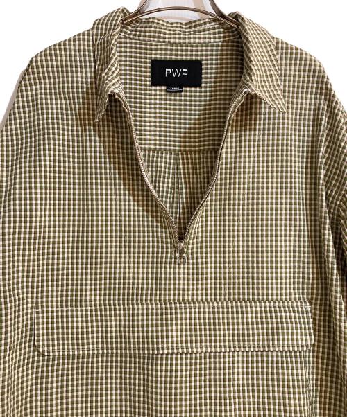 PWA（プア）PWA (プア) MINI SUCKER P/O SHIRT グリーン サイズ:Lの古着・服飾アイテム