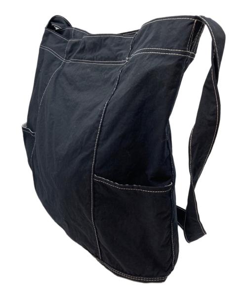 Warenfaus（ワーレンファウス）WARENFAUS (ワーレンファウス) ポケッタブルステッチショルダーバッグ ブラックの古着・服飾アイテム