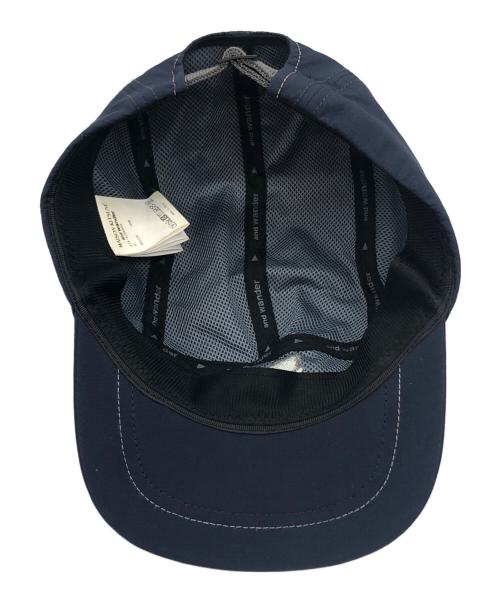 maison kitsune（メゾンキツネ）MAISON KITSUNE (メゾンキツネ) and wander (アンドワンダー) フォックスパッチキャップ ネイビーの古着・服飾アイテム