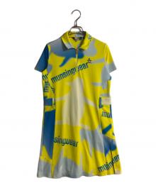 MUNSING WEAR（マンシングウェア）の古着「ハーフジップワンピース レディース UV」｜イエロー