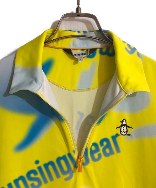 MUNSING WEAR（マンシングウェア）MUNSING WEAR (マンシングウェア) ハーフジップワンピース レディース UV イエロー サイズ:Mの古着・服飾アイテム