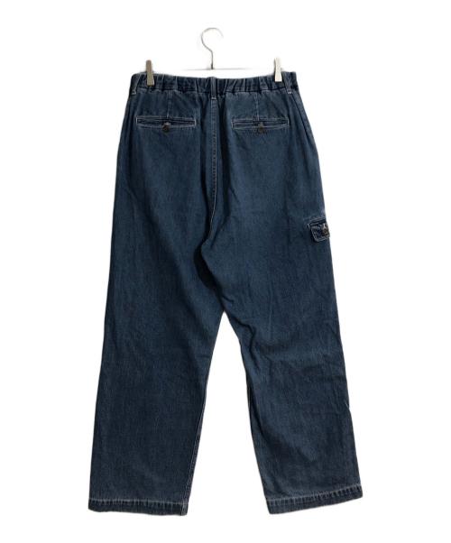 PWA（プア）PWA (プア) LINEN MIX DENIM TROUSERS（リネンミックスデニムトラウザーズ） インディゴ サイズ:XLの古着・服飾アイテム