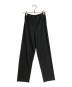ISSEY MIYAKE（イッセイミヤケ）の古着「プリーツストレートパンツ」｜ブラック