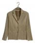 PLEATS PLEASE（プリーツプリーズ）の古着「プリーツ加工ジャケット」｜ベージュ