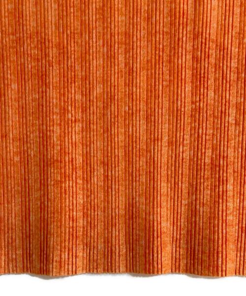 PLEATS PLEASE（プリーツプリーズ）PLEATS PLEASE (プリーツプリーズ) ノースリーブプリーツカットソー オレンジ サイズ:3の古着・服飾アイテム