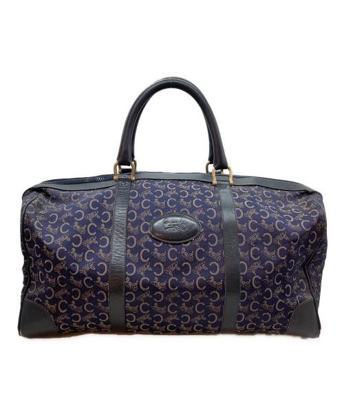 CELINE（セリーヌ）CELINE (セリーヌ) Cマカダム柄ミニボストンバッグ ネイビーの古着・服飾アイテム