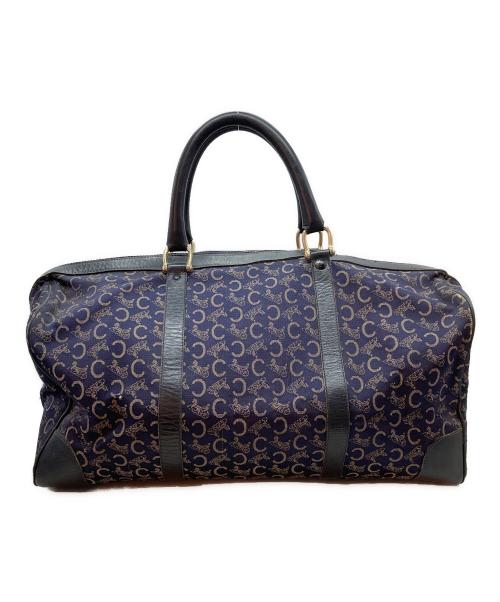 CELINE（セリーヌ）CELINE (セリーヌ) Cマカダム柄ミニボストンバッグ ネイビーの古着・服飾アイテム