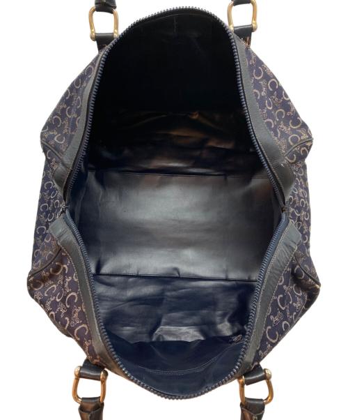 CELINE（セリーヌ）CELINE (セリーヌ) Cマカダム柄ミニボストンバッグ ネイビーの古着・服飾アイテム