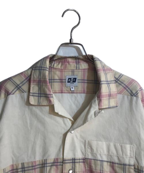 AiE（エーアイイー）AiE (エーアイイー) チェックシャツジャケット ピンク サイズ:Sの古着・服飾アイテム