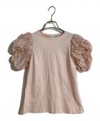 CELFORDセルフォード）の古着「シャーリングスリーブカットソープルオーバー」｜ピンク