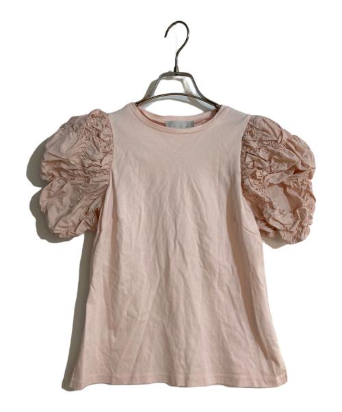 CELFORD（セルフォード）CELFORD (セルフォード) シャーリングスリーブカットソープルオーバー ピンク サイズ:３6の古着・服飾アイテム