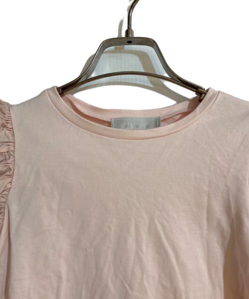 CELFORD（セルフォード）CELFORD (セルフォード) シャーリングスリーブカットソープルオーバー ピンク サイズ:３6の古着・服飾アイテム