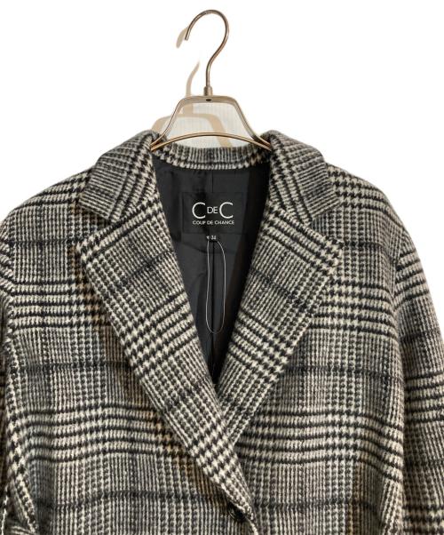 COUP DE CHANCE（クードシャンス）COUP DE CHANCE (クードシャンス) ビーバーチェスターコート グレー サイズ:34 未使用品の古着・服飾アイテム