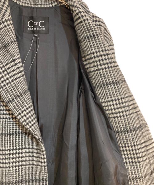COUP DE CHANCE（クードシャンス）COUP DE CHANCE (クードシャンス) ビーバーチェスターコート グレー サイズ:34 未使用品の古着・服飾アイテム