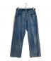 AURALEE（オーラリー）の古着「SELVEDGE FADED LIGHT DENIM PANTS」｜インディゴ