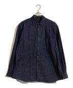 COMOLIコモリ）の古着「デニムコモリシャツ」｜ネイビー