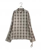 BALバル）の古着「PULLOVER MEXICAN STAND SHIRT/プルオーバーメキシカンスタンドシャツ」｜ベージュ