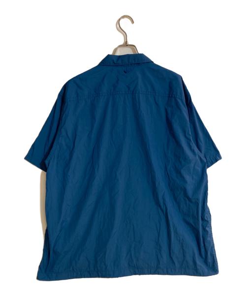 THE NORTHFACE PURPLELABEL（ザ・ノースフェイス パープルレーベル）THE NORTHFACE PURPLELABEL (ザ・ノースフェイス パープルレーベル) Nylon Taffeta Field S/S Shirt/ナイロンタフタフィールドシャツ ブルー サイズ:Mの古着・服飾アイテム