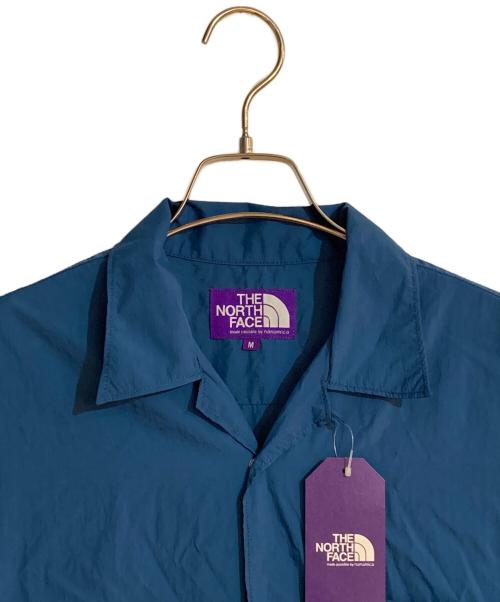THE NORTHFACE PURPLELABEL（ザ・ノースフェイス パープルレーベル）THE NORTHFACE PURPLELABEL (ザ・ノースフェイス パープルレーベル) Nylon Taffeta Field S/S Shirt/ナイロンタフタフィールドシャツ ブルー サイズ:Mの古着・服飾アイテム