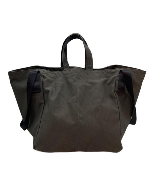 BAL（バル）BAL (バル) Speakeasy (スピークイージー) PARAFFIN SQUARE 2WAY TOTE グリーンの古着・服飾アイテム