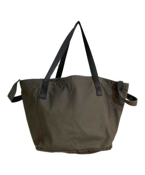 BAL（バル）BAL (バル) Speakeasy (スピークイージー) PARAFFIN SQUARE 2WAY TOTE グリーンの古着・服飾アイテム