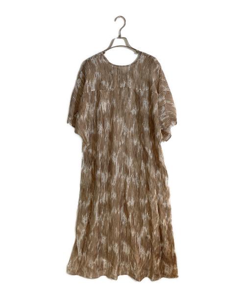 DOUX archives（ドゥアルシーヴ）DOUX archives (ドゥアルシーヴ) キカストライプドロストワンピース ブラウン サイズ:FREE 未使用品の古着・服飾アイテム