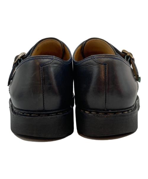 PARABOOT（パラブーツ）PARABOOT (パラブーツ) ウィリアム ダブルモンク ストラップシューズ ブラック サイズ:7の古着・服飾アイテム