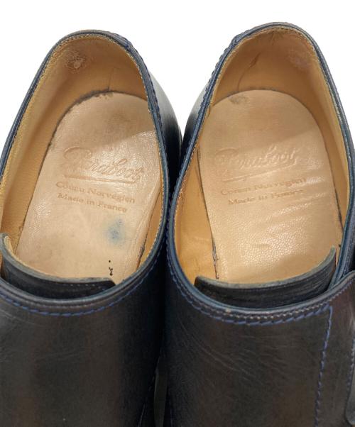 PARABOOT（パラブーツ）PARABOOT (パラブーツ) ウィリアム ダブルモンク ストラップシューズ ブラック サイズ:7の古着・服飾アイテム