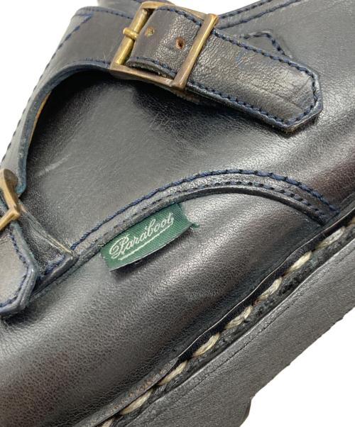 PARABOOT（パラブーツ）PARABOOT (パラブーツ) ウィリアム ダブルモンク ストラップシューズ ブラック サイズ:7の古着・服飾アイテム