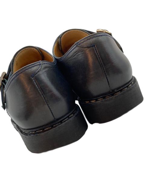 PARABOOT（パラブーツ）PARABOOT (パラブーツ) ウィリアム ダブルモンク ストラップシューズ ブラック サイズ:7の古着・服飾アイテム