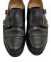 中古・古着 PARABOOT (パラブーツ) ウィリアム ダブルモンク ストラップシューズ ブラック サイズ:7：27000円